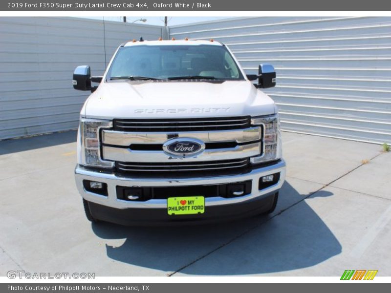 Oxford White / Black 2019 Ford F350 Super Duty Lariat Crew Cab 4x4