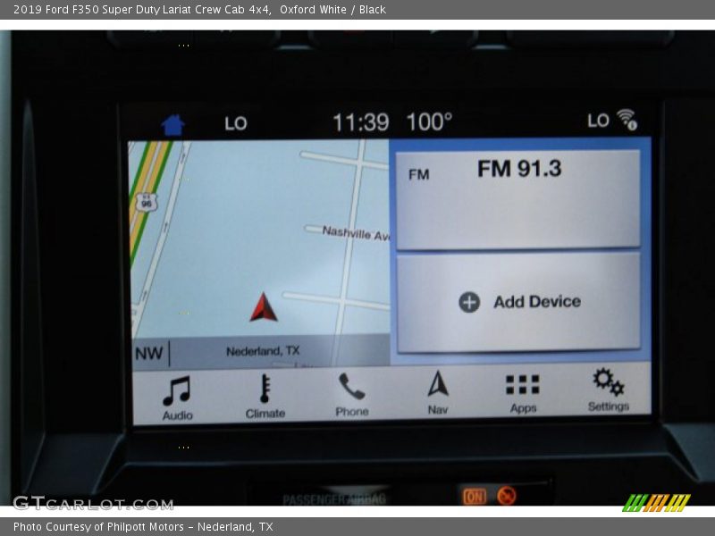 Oxford White / Black 2019 Ford F350 Super Duty Lariat Crew Cab 4x4