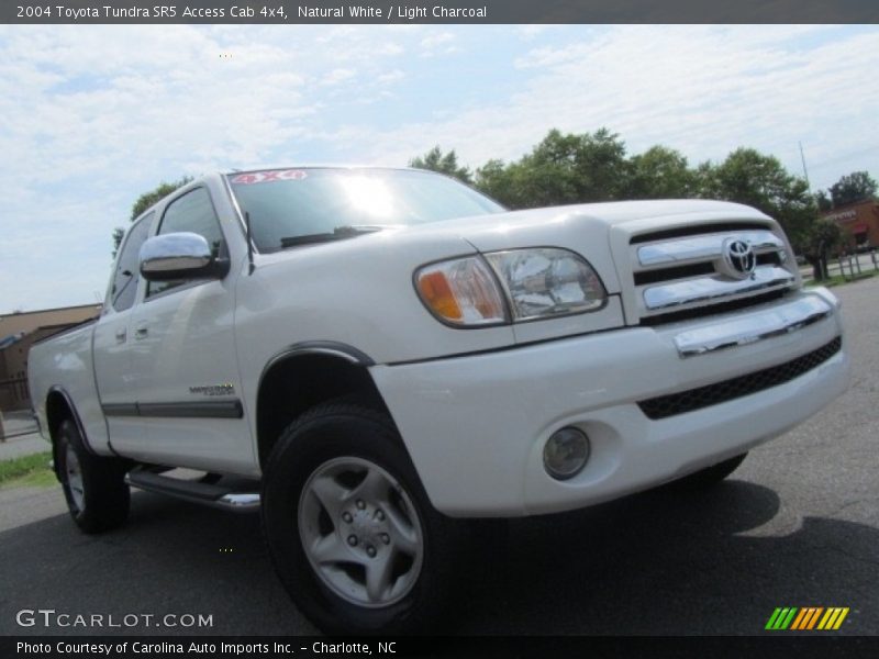 Natural White / Light Charcoal 2004 Toyota Tundra SR5 Access Cab 4x4