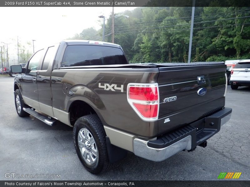 Stone Green Metallic / Camel/Tan 2009 Ford F150 XLT SuperCab 4x4