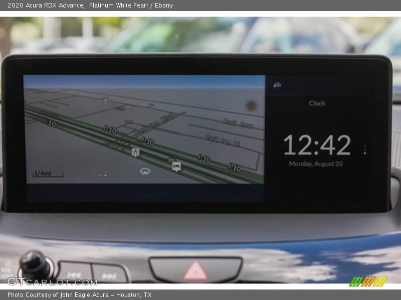Navigation of 2020 RDX Advance