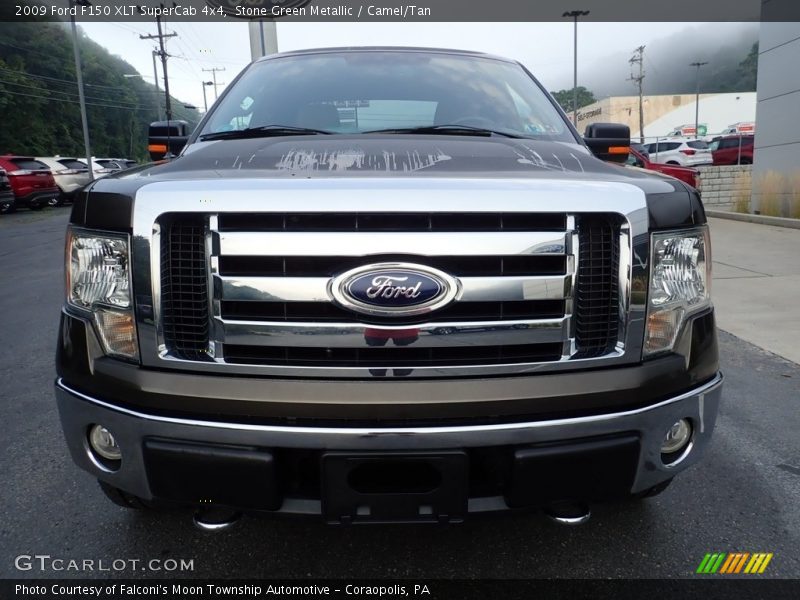Stone Green Metallic / Camel/Tan 2009 Ford F150 XLT SuperCab 4x4