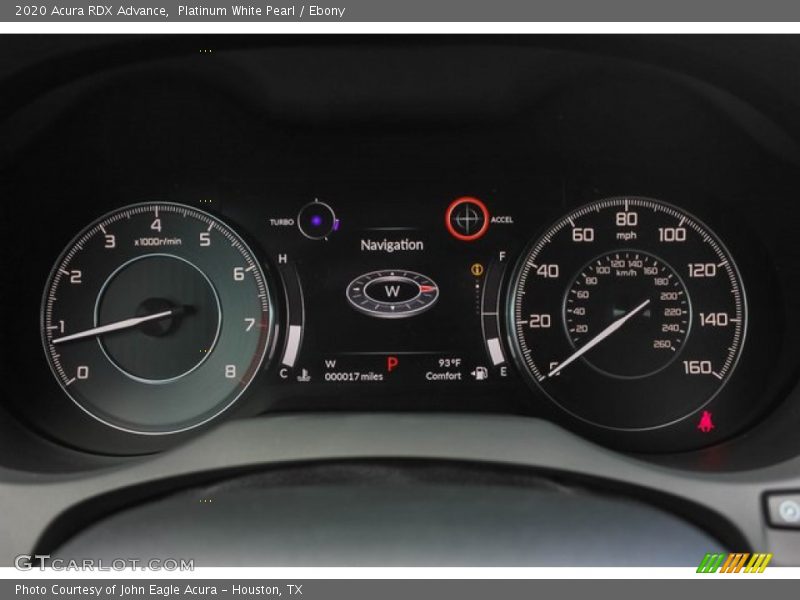  2020 RDX Advance Advance Gauges