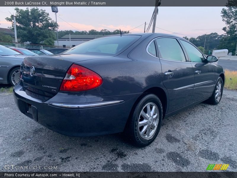 Midnight Blue Metallic / Titanium 2008 Buick LaCrosse CX