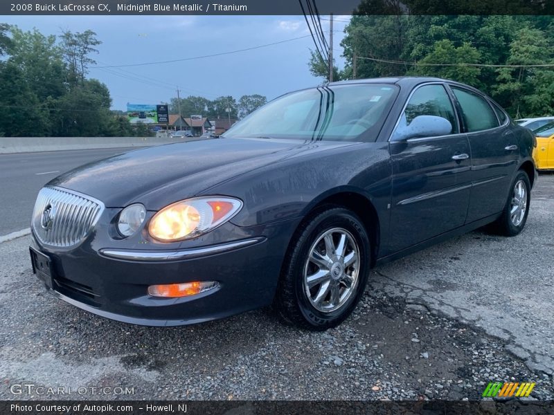Midnight Blue Metallic / Titanium 2008 Buick LaCrosse CX