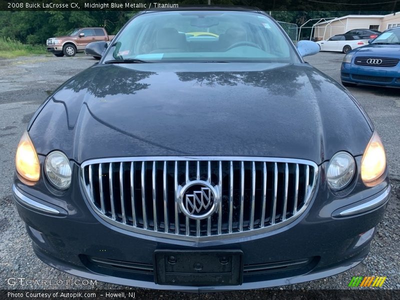 Midnight Blue Metallic / Titanium 2008 Buick LaCrosse CX