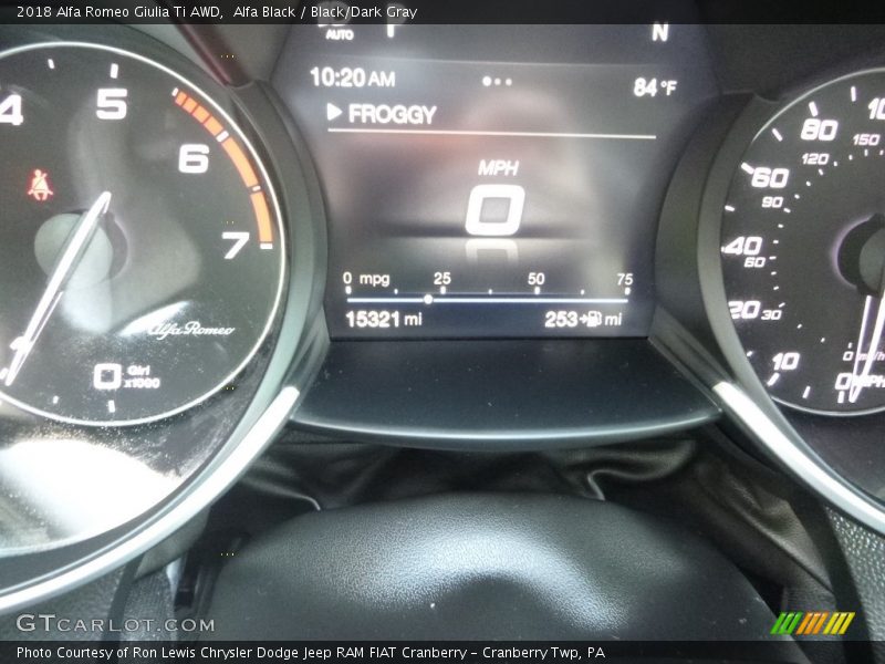 Alfa Black / Black/Dark Gray 2018 Alfa Romeo Giulia Ti AWD