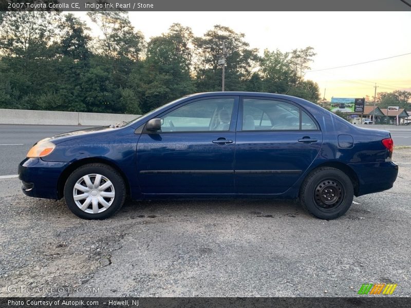 Indigo Ink Pearl / Stone 2007 Toyota Corolla CE