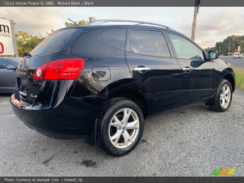 Wicked Black / Black 2010 Nissan Rogue SL AWD