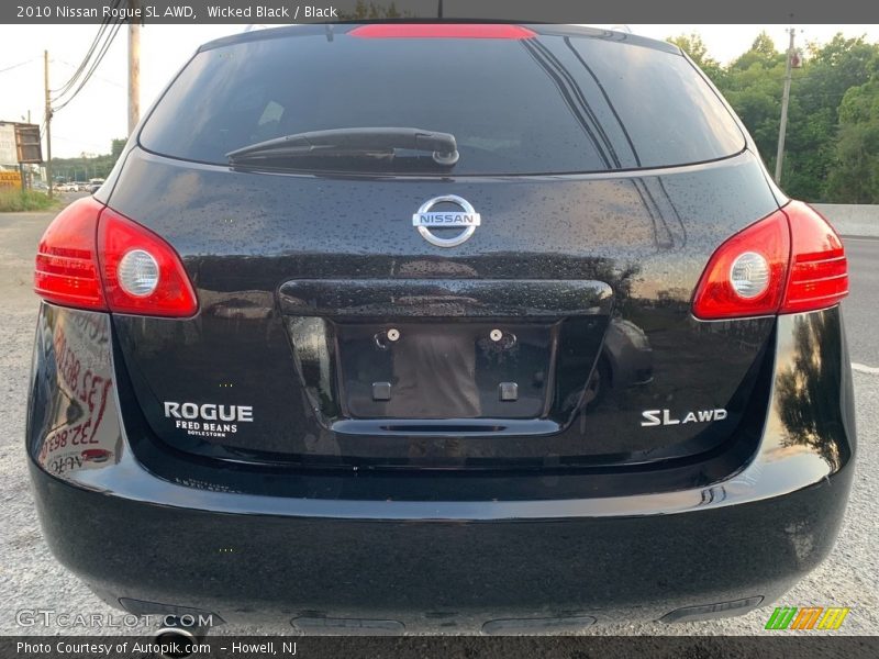 Wicked Black / Black 2010 Nissan Rogue SL AWD