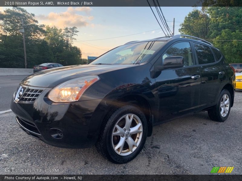 Wicked Black / Black 2010 Nissan Rogue SL AWD