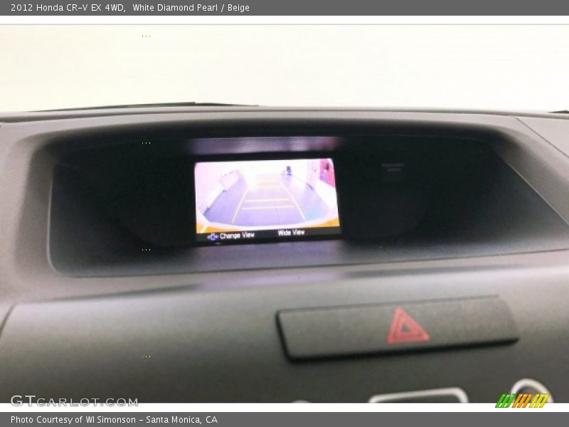 White Diamond Pearl / Beige 2012 Honda CR-V EX 4WD