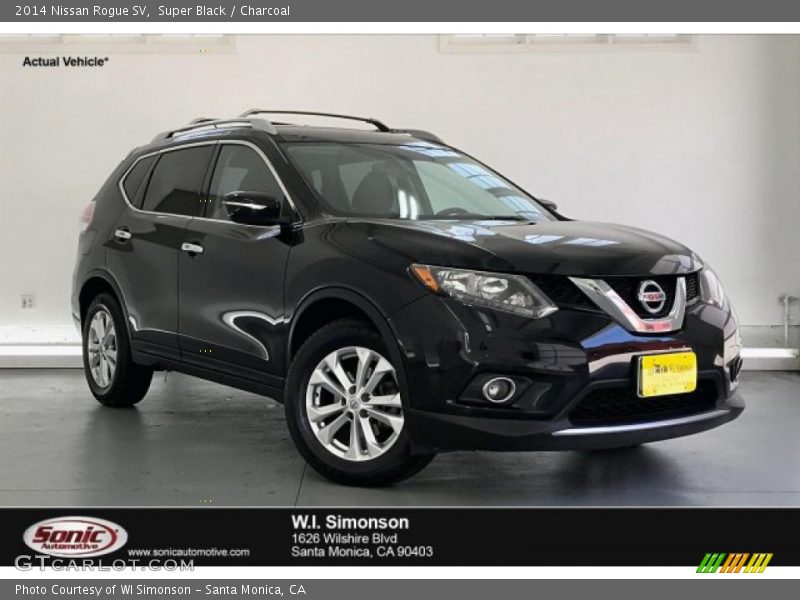 Super Black / Charcoal 2014 Nissan Rogue SV