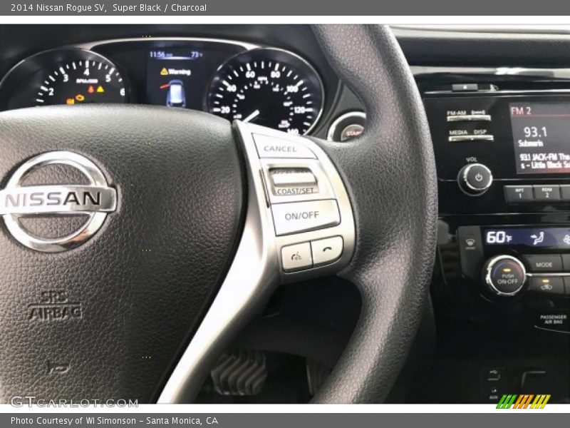 Super Black / Charcoal 2014 Nissan Rogue SV