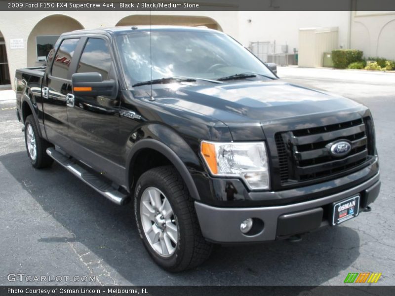 Black / Black/Medium Stone 2009 Ford F150 FX4 SuperCrew 4x4