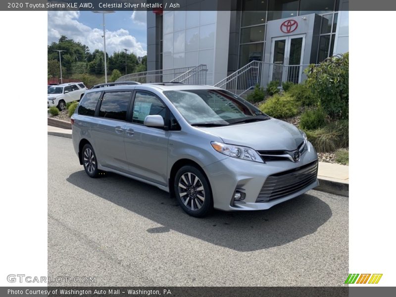 Celestial Silver Metallic / Ash 2020 Toyota Sienna XLE AWD