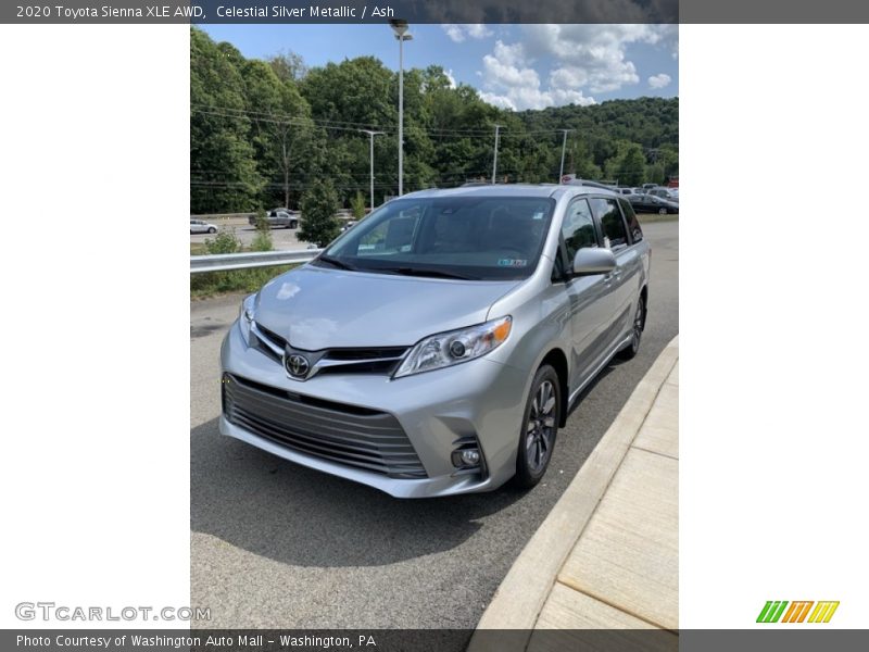 Celestial Silver Metallic / Ash 2020 Toyota Sienna XLE AWD