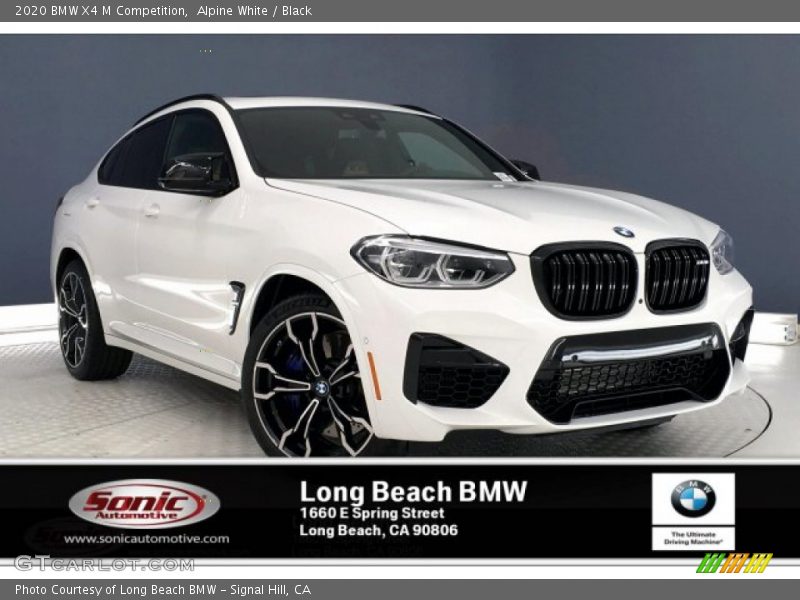 Alpine White / Black 2020 BMW X4 M Competition