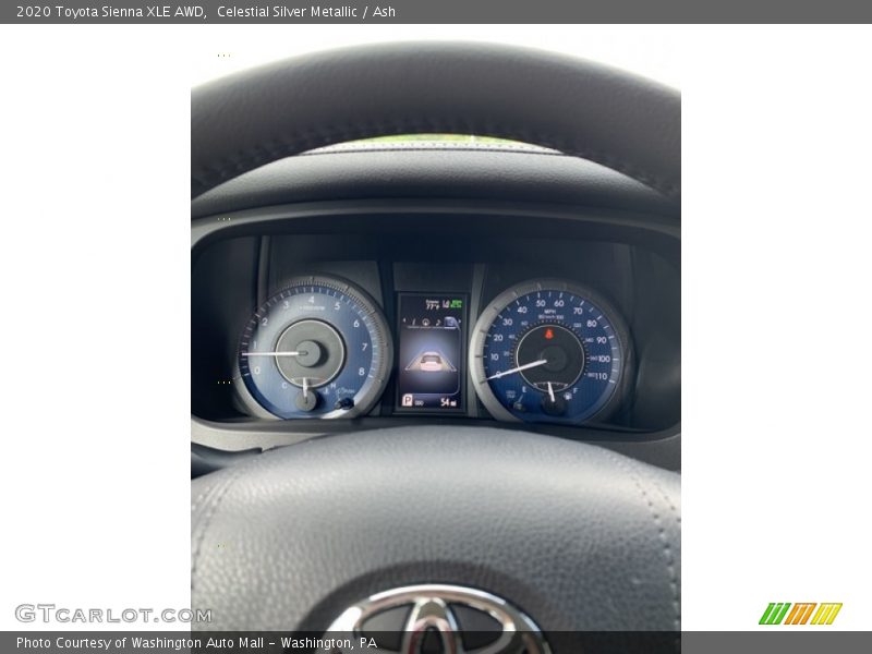 Celestial Silver Metallic / Ash 2020 Toyota Sienna XLE AWD