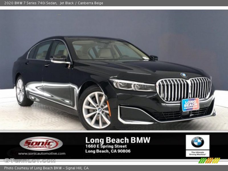 Jet Black / Canberra Beige 2020 BMW 7 Series 740i Sedan