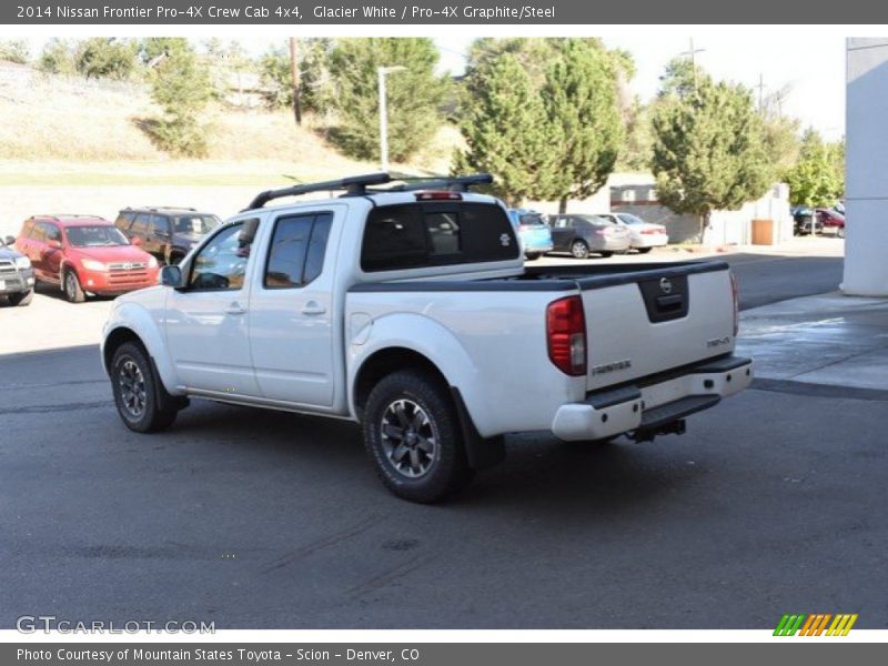 Glacier White / Pro-4X Graphite/Steel 2014 Nissan Frontier Pro-4X Crew Cab 4x4