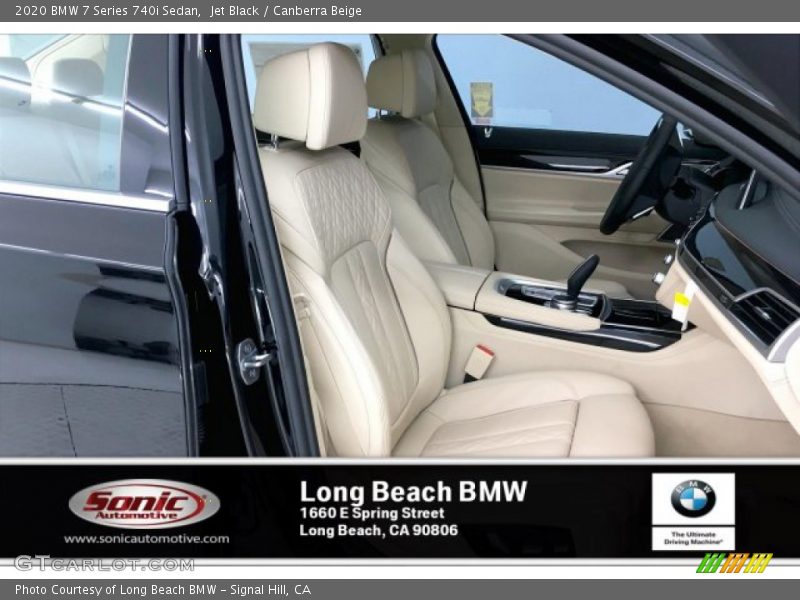 Jet Black / Canberra Beige 2020 BMW 7 Series 740i Sedan