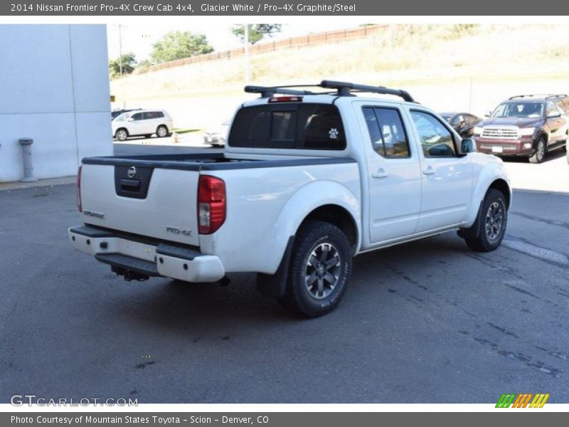 Glacier White / Pro-4X Graphite/Steel 2014 Nissan Frontier Pro-4X Crew Cab 4x4