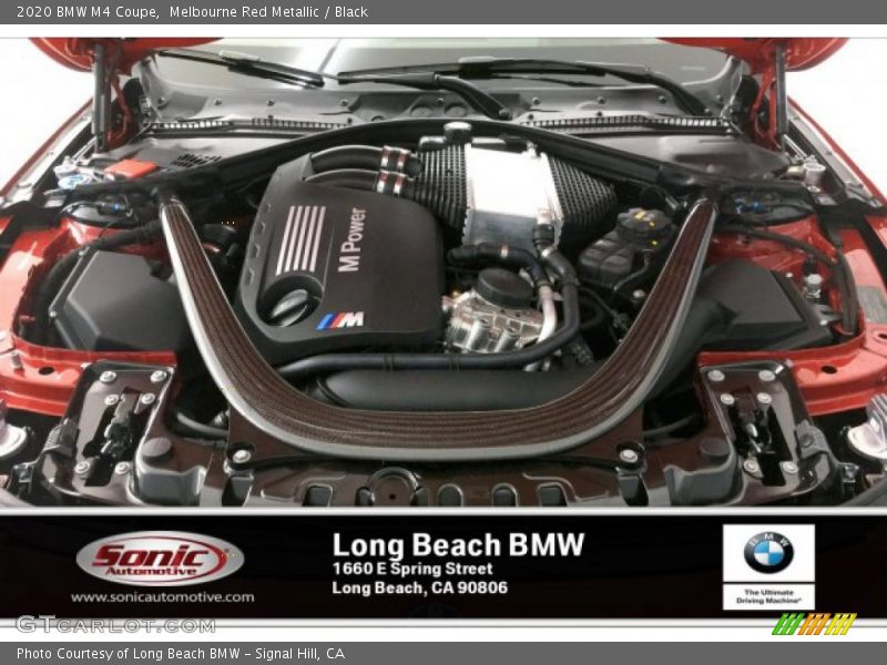 Melbourne Red Metallic / Black 2020 BMW M4 Coupe