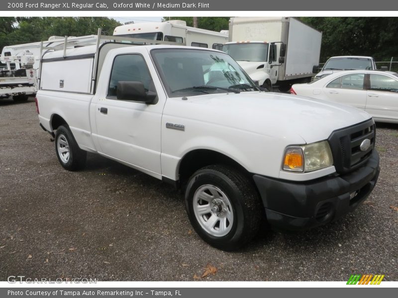 Oxford White / Medium Dark Flint 2008 Ford Ranger XL Regular Cab