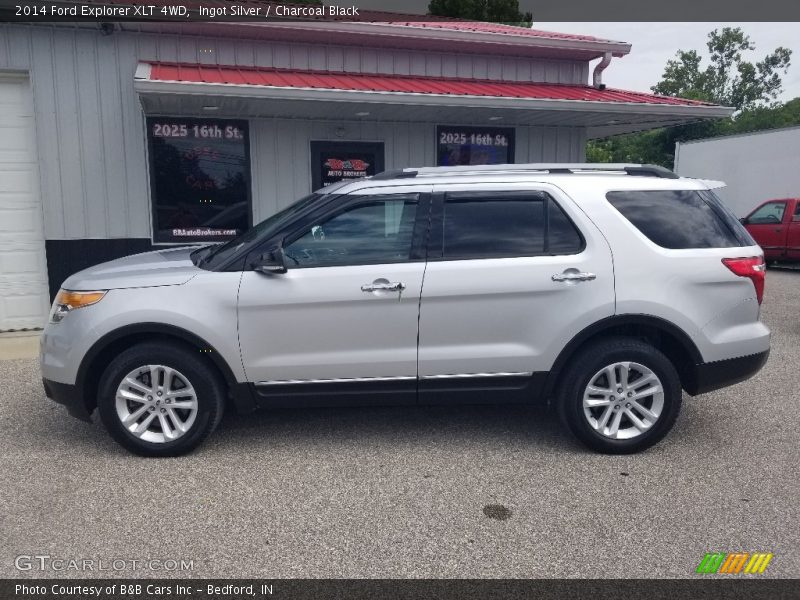 Ingot Silver / Charcoal Black 2014 Ford Explorer XLT 4WD