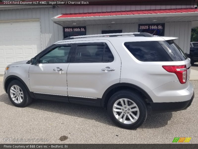 Ingot Silver / Charcoal Black 2014 Ford Explorer XLT 4WD