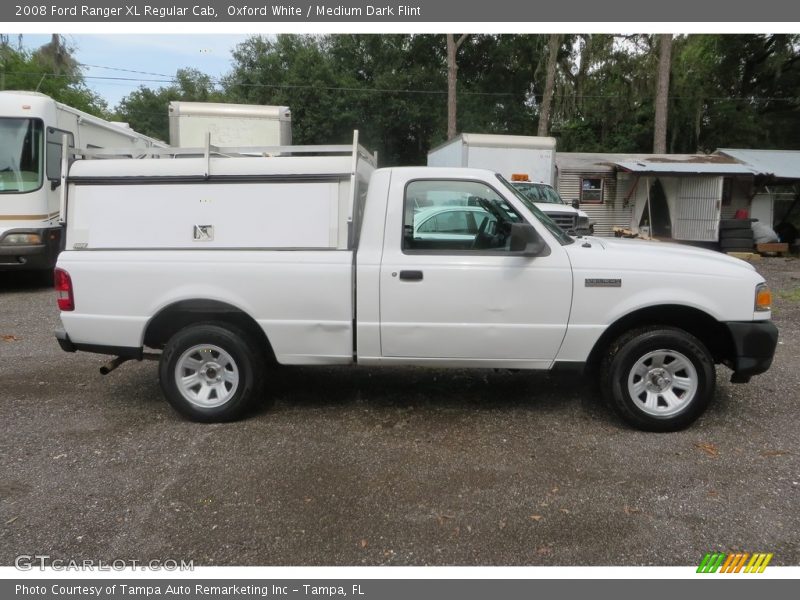 Oxford White / Medium Dark Flint 2008 Ford Ranger XL Regular Cab