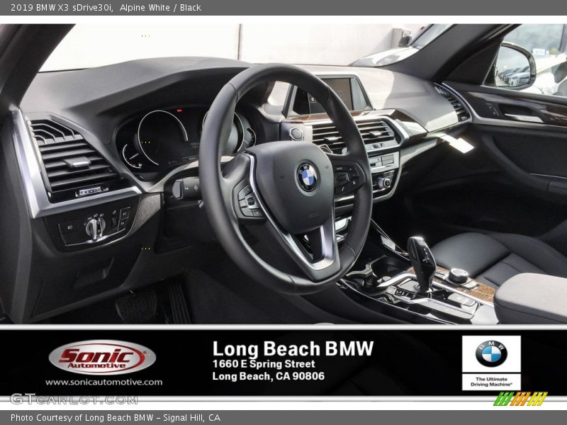 Alpine White / Black 2019 BMW X3 sDrive30i