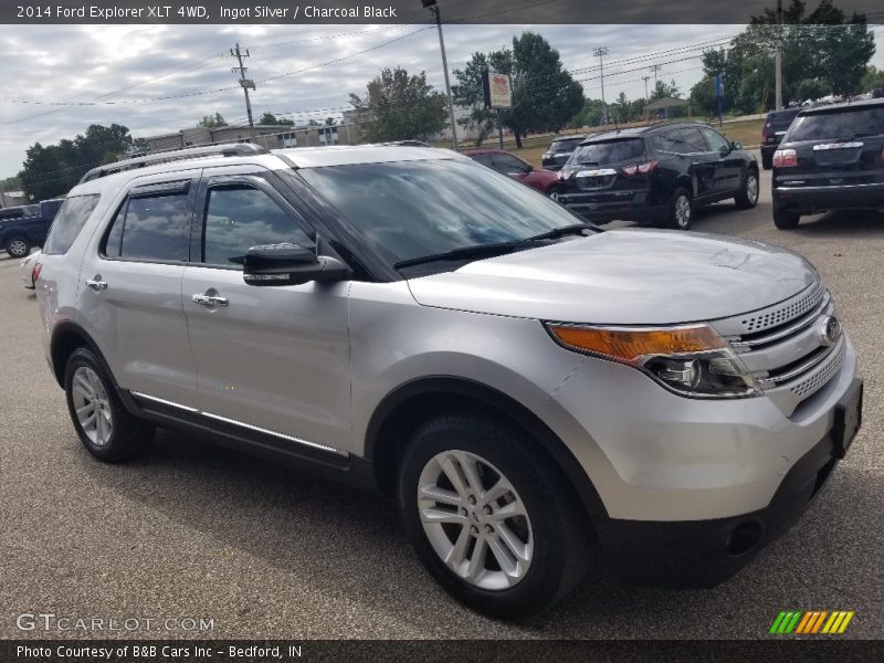 Ingot Silver / Charcoal Black 2014 Ford Explorer XLT 4WD