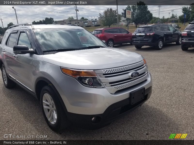 Ingot Silver / Charcoal Black 2014 Ford Explorer XLT 4WD