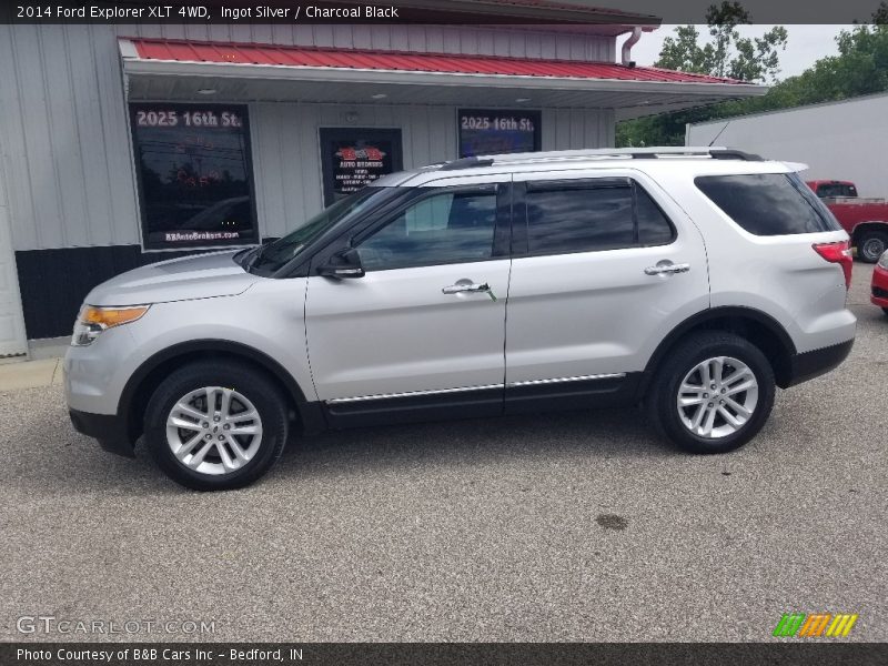 Ingot Silver / Charcoal Black 2014 Ford Explorer XLT 4WD