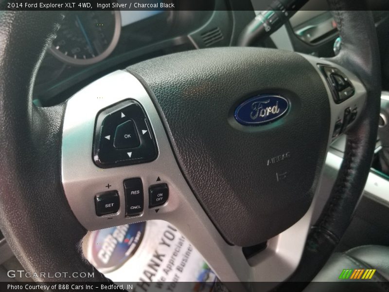 Ingot Silver / Charcoal Black 2014 Ford Explorer XLT 4WD