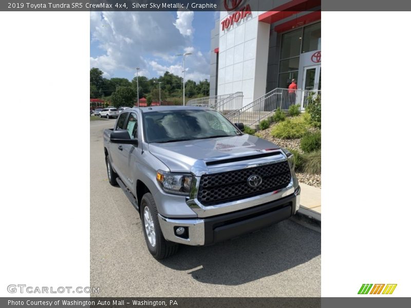 Silver Sky Metallic / Graphite 2019 Toyota Tundra SR5 CrewMax 4x4