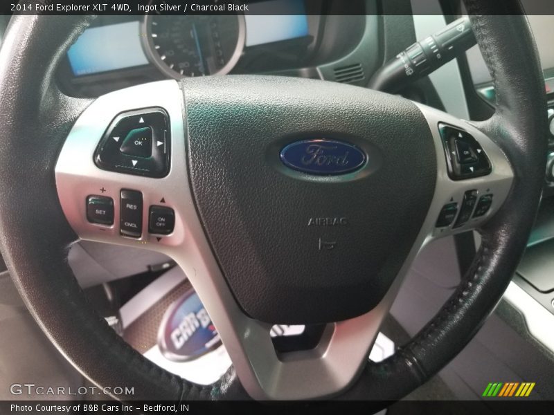Ingot Silver / Charcoal Black 2014 Ford Explorer XLT 4WD