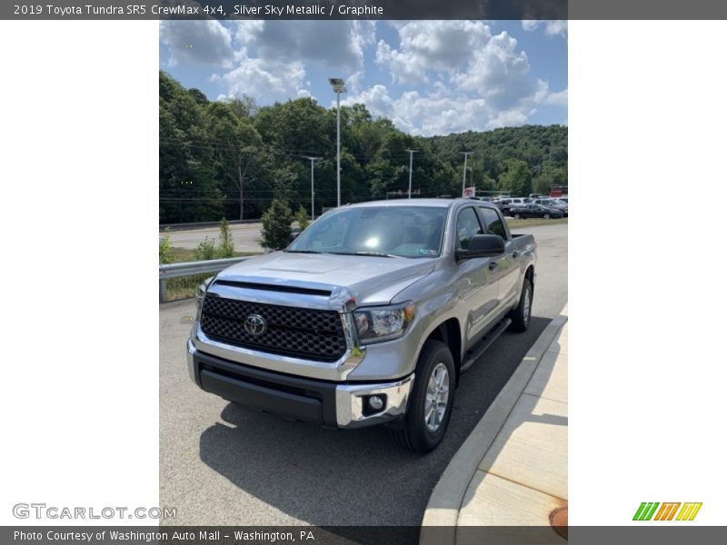 Silver Sky Metallic / Graphite 2019 Toyota Tundra SR5 CrewMax 4x4