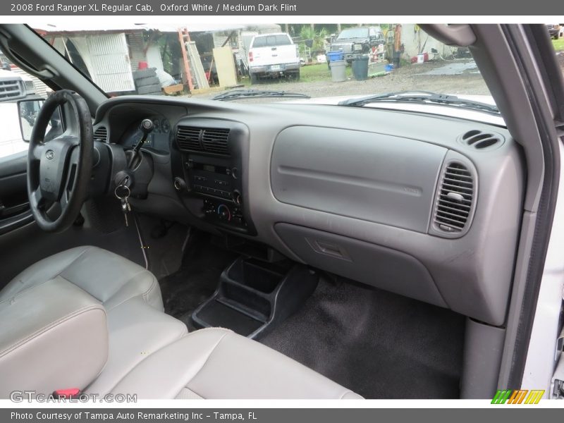 Oxford White / Medium Dark Flint 2008 Ford Ranger XL Regular Cab