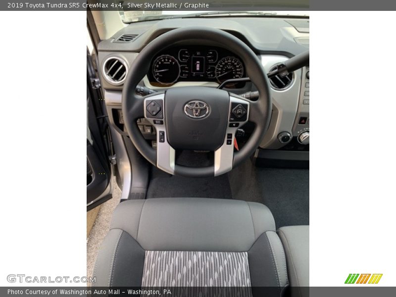 Silver Sky Metallic / Graphite 2019 Toyota Tundra SR5 CrewMax 4x4