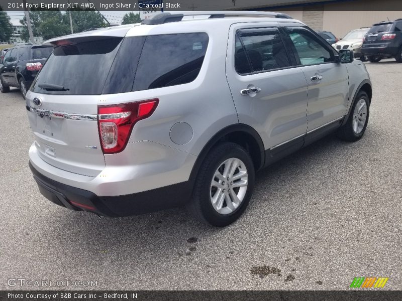 Ingot Silver / Charcoal Black 2014 Ford Explorer XLT 4WD