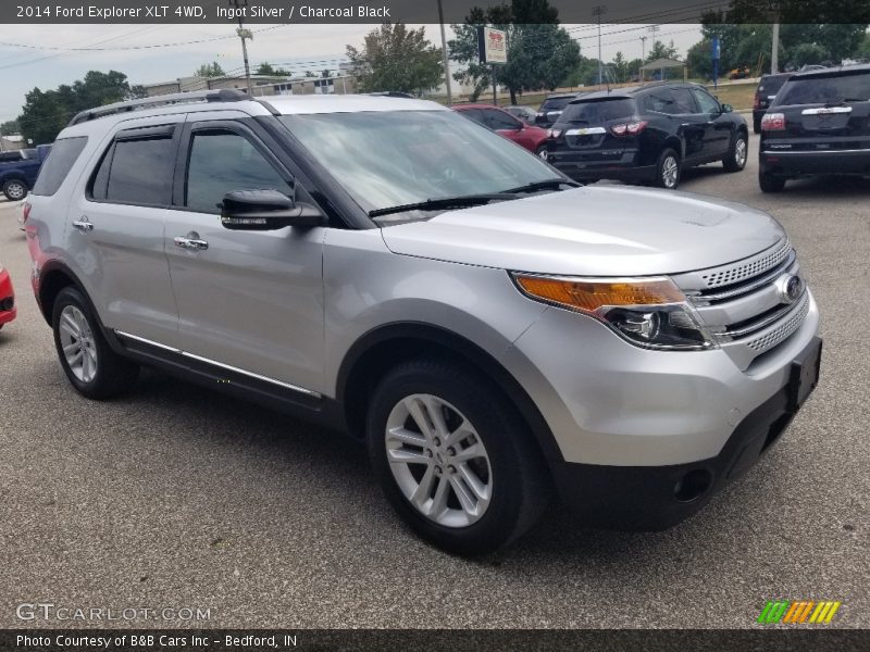 Ingot Silver / Charcoal Black 2014 Ford Explorer XLT 4WD
