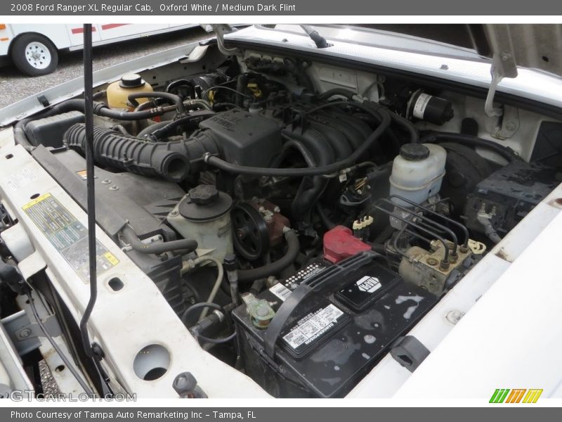Oxford White / Medium Dark Flint 2008 Ford Ranger XL Regular Cab