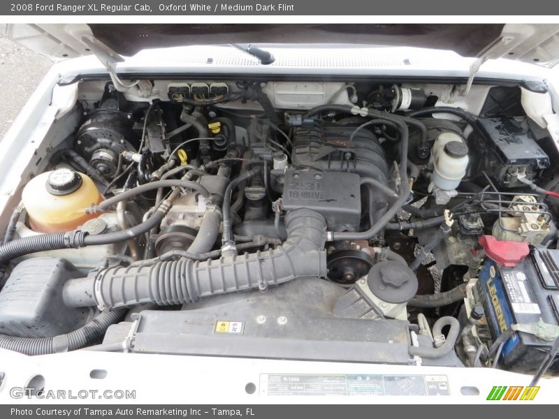 Oxford White / Medium Dark Flint 2008 Ford Ranger XL Regular Cab