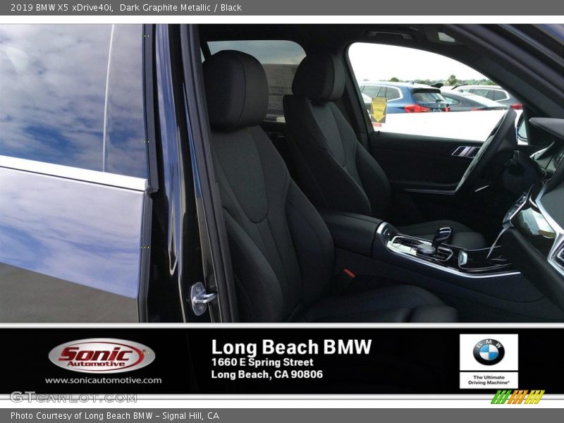 Dark Graphite Metallic / Black 2019 BMW X5 xDrive40i
