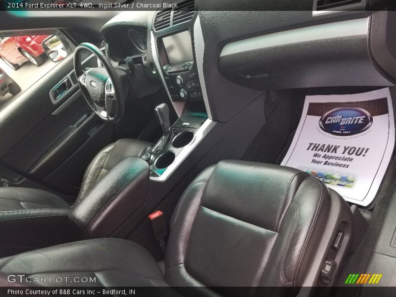 Ingot Silver / Charcoal Black 2014 Ford Explorer XLT 4WD