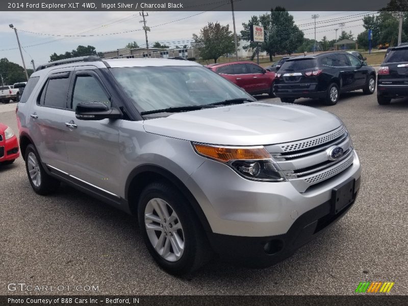 Ingot Silver / Charcoal Black 2014 Ford Explorer XLT 4WD