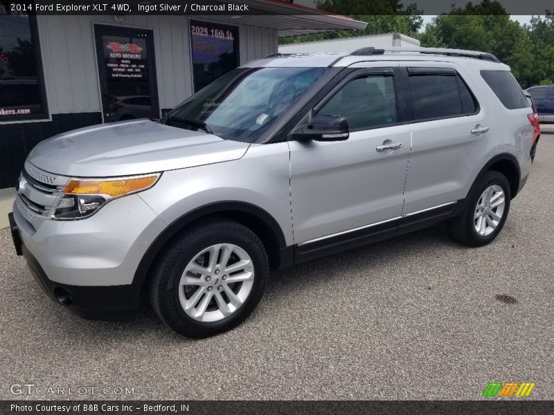Ingot Silver / Charcoal Black 2014 Ford Explorer XLT 4WD